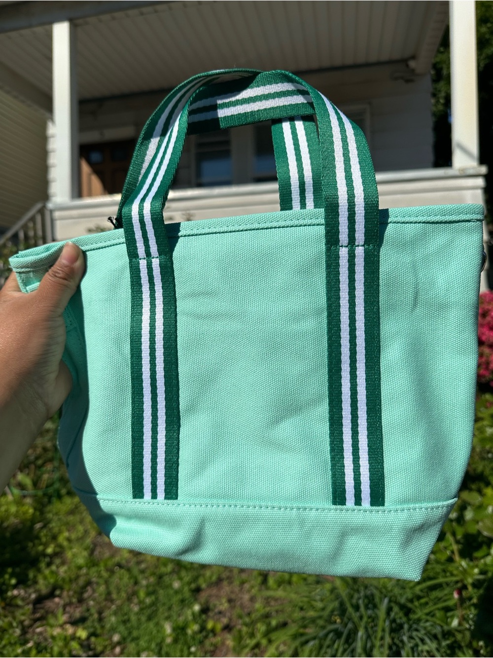 Starbucks Mint Green Canvas Tote -ROAD TRIP COLLECTION - Picture 3 of 4